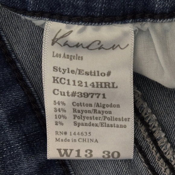 KanCan Jeans Light Blue Stretchy Skinny Jeans Distressed Faded Size W 13 / 30 - Picture 11 of 15